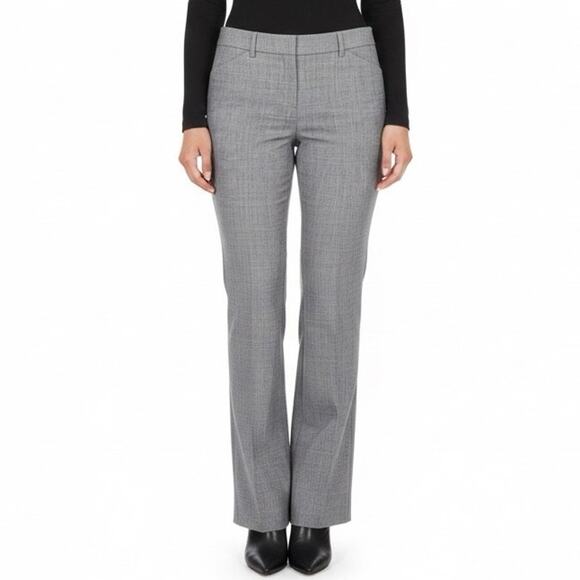 Express Editor Stretch Trousers Size 0 Gray Bootcut Workwear Career Pants - Picture 1 of 6